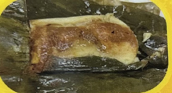 Tamal en hoja de plátano